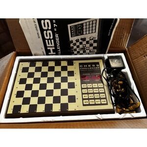 1970s Fidelity Electronics CHESS CHALLENGER 7 w/ Manual & Cable TESTED & WORKS